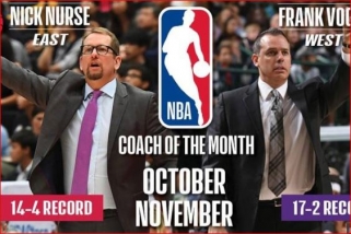 "Raptors" ir "Lakers" strategai - NBA spalio ir lapkričio treneriai