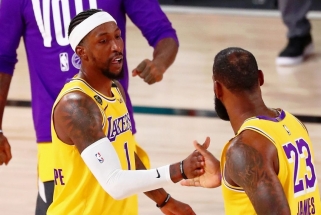 L.Jamesas: K.Caldwellas-Pope'as idealiai tinka "Lakers", ir jis tai žino