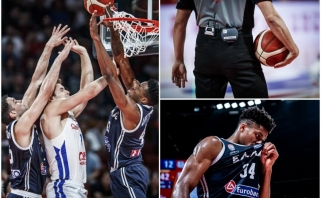 Graikijos krepšinio federacija reikalauja suspenduoti dvikovoje su Čekija dirbusius arbitrus