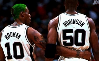 "Spurs" legenda D.Robinsonas: Rodmanas mūsų komandai buvo destruktyvus