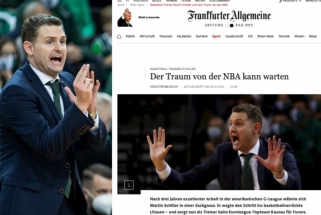 "Žalgirio" strategui – Vokietijos žiniasklaidos milžino dėmesys: NBA svajonė gali palaukti