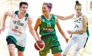 Trys jaunieji krepšininkai – tarp auksinių Lietuvos sporto žvaigždžių