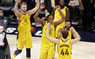 Brestanti sensacija: Sabonis ir "Pacers" antrą kartą įveikė "Cavaliers"