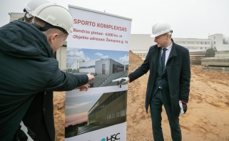 Prasidėjo 3 krepšinio salių komplekso statybos Vilniuje