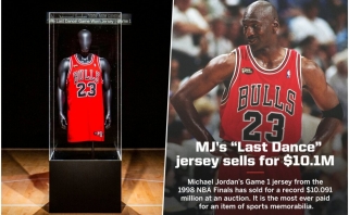 Jordano "The Last Dance" sezono marškinėliai parduoti už rekordinę sumą