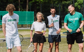 Jankūnas, Kalnietis, Lelevičius ir Jurgaitytė sisigrūmė teniso kortuose
