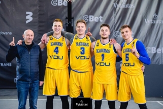Pirmąjį Lietuvos 3x3 lygos etapą laimėjo LKL krepšininkų vedama VDU komanda
