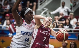 "Eurobasket" starte šeimininkės latvės gavo skaudų antausį 