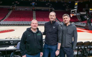 Maksvytis Portlande susitiko su Karnišovu ir kitais NBA dirbančiais lietuviais