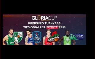 "Gloria Cup" turnyras su "Žalgiriu" ir Eurolygos čempionais – per nemokamą TV!