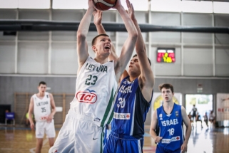 Europos čempionate U 16 rinktinė įveikė Izraelio krepšininkus