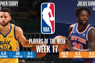 Kosminę statistiką demonstravę "Warriors" superžvaigždė ir "Knicks" lyderis – NBA savaitės žaidėjai