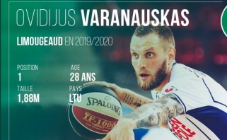 O.Varanauskas debiutavo Prancūzijos aukščiausioje lygoje mače prieš Eurolygos klubą