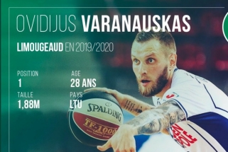 O.Varanauskas debiutavo Prancūzijos aukščiausioje lygoje mače prieš Eurolygos klubą