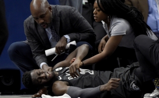 NBA naktį aptemdė kraupi jaunosios "Nets" žvaigždės LeVerto trauma (rezultatai) 