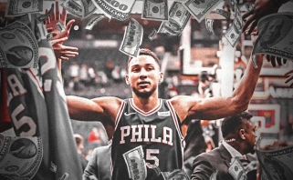 "76ers" Simmonsui skirtų baudų suma jau viršijo 10 mln. dolerių
