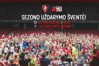 "Lietuvos rytas" sezono uždarymo šventėje pristatys naują komandos pavadinimą