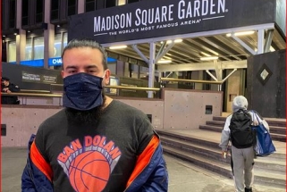 "Knicks" sirgalius buvo išvarytas iš arenos už užrašą "Užbaninkit Dolaną"