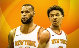 "New York Post" apžvalgininkas: LeBronas gali baigti karjerą "Knicks" kartu su sūnumi Bronny