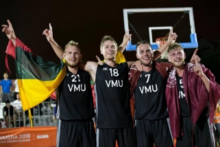 VDU krepšininkai tapo Europos universitetų žaidynių 3×3 čempionais