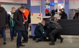 Emocingose rungtynėse Vilniuje policijai jėga teko tramdyti tik vieną "Žalgirio" gerbėją