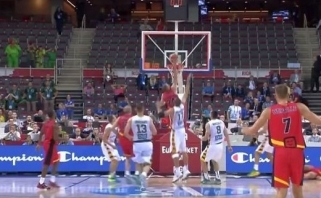 Dėl abejotino M.Lojeski metimo Lietuvos rinktinė kreipiasi į FIBA (video)